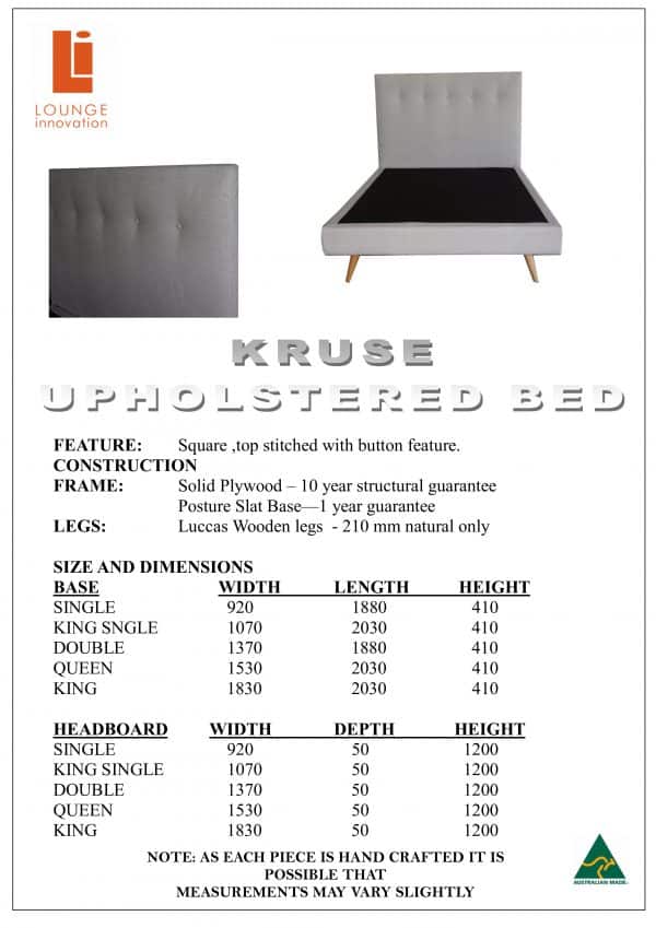 Kruse Upholstered Bed Kids - Image 3