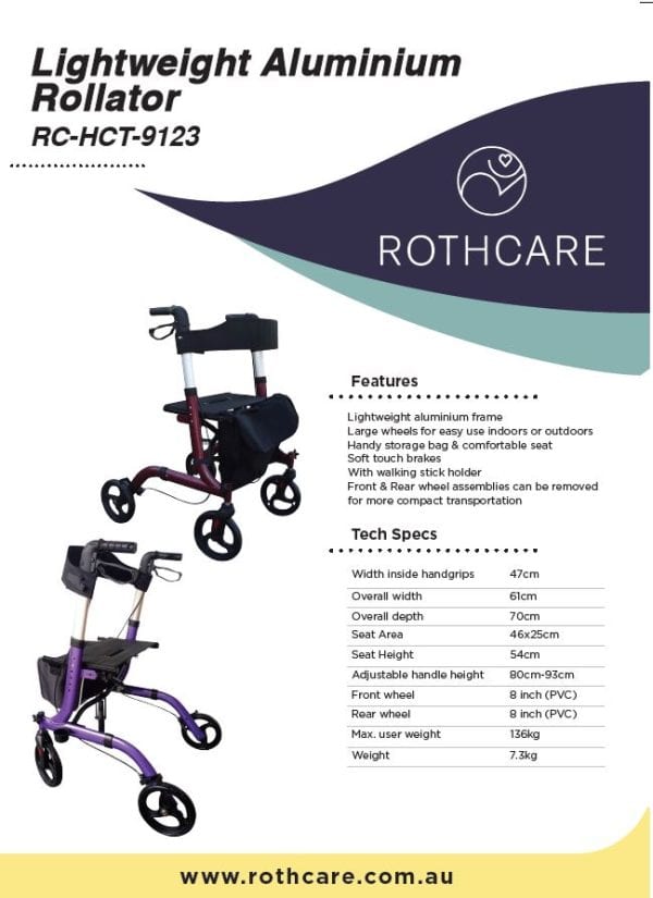 Light Weight Aluminium Rollator - Image 2